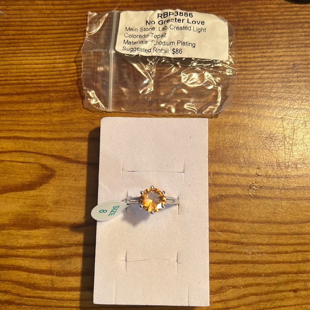 RBP Bomb Party No Greater Love LC Light Colorado Topaz Ring